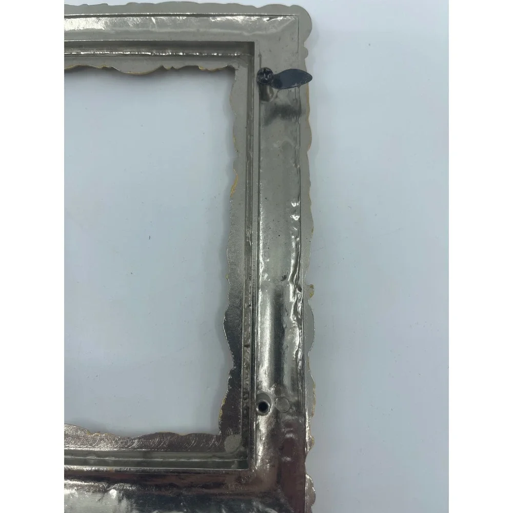 Ornate Scroll Vine Photo Frame‎ Silvertone Metallic 3